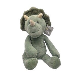 Moon And Stars Green Plush Dinosaur Baby Toy